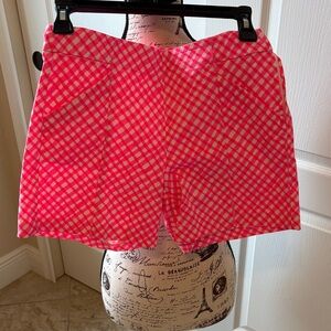 Lilly Pulitzer Pink and White Checkered Shorts